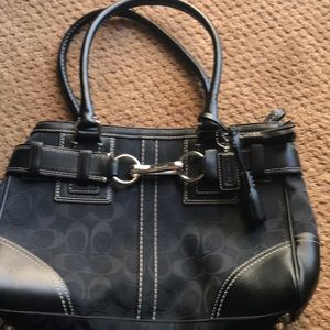 Black Coach handbag
